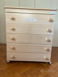 Mobile fasciatoio PALI con vaschetta