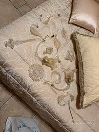 Lampadario di Murano oro 24k