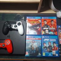 PS4 slim + 2 joystick e giochi