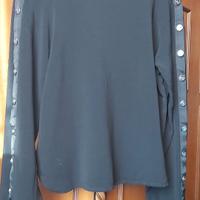 Camicia giro collo  nera