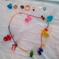 Collana e anelli anni 80/90 