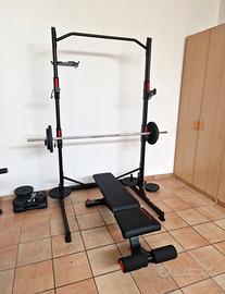 Kit Home Gym Domyos Rack Panca Bilancieri Pesi TRX