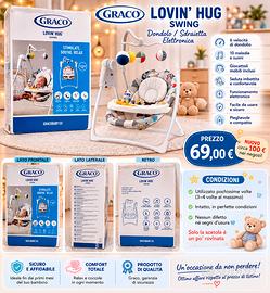 Dondolo elettrico graco loving hug swing