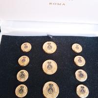 Bottoni da blazer dorati con stemma araldico