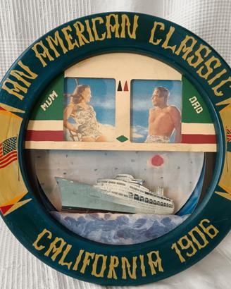 Antica pubblicità di transatlantico USA