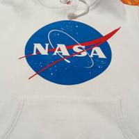 felpa NASA bianca 