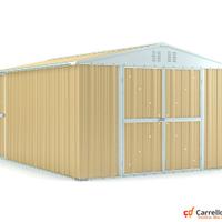 Box capanno acciaio lamiera 327x459cm beige