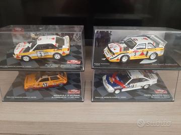 N.4 MODELLINI AUTO DA RALLY