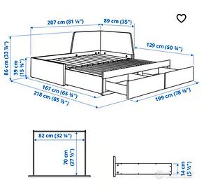 FLEKKE
IKEA Struttura letto divano