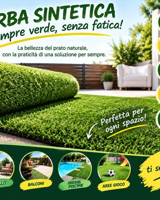 erba sintetica sempre verde senza fatica
