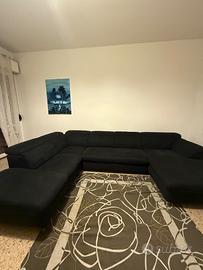 DIVANO LETTO DOPPIO ANGOLO CON POUF CONTENITORE SI