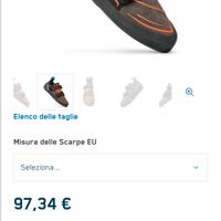 scarpette arrampicata 39 