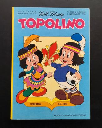 Topolino 1093 (copertina squadra Fiorentina)