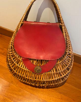 Borsa vintage in vimini