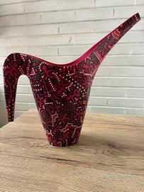 IKEA PS VÅLLÖ rosso Annaffiatoio dec a mano PopArt
