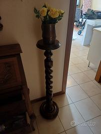 PIANTANA PORTA VASO IN NOCE VERA ANNI 50