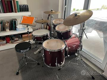 Batteria bambino Yamaha Ryden 20” set burgundi