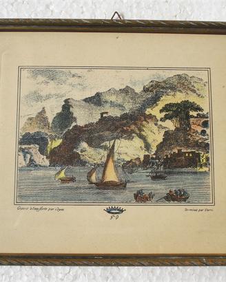 Quadro mulini di sorrento incisione /55b