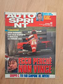 Autosprint 1991 Ferrari 643 Gruppo C Teo Fabi Camp