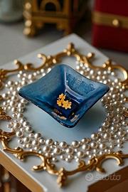 Portacaramelle Porta bon bon italian cobalt glass