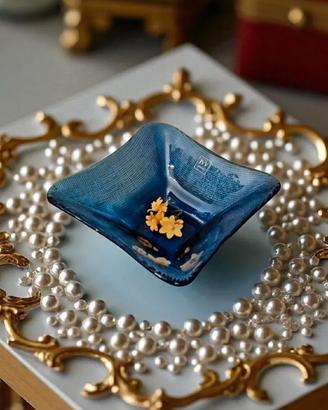 Portacaramelle Porta bon bon italian cobalt glass