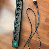 multipresa elettrica 9 posizioni con interruttore