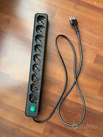 multipresa elettrica 9 posizioni con interruttore