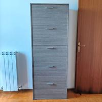 Scarpiera 5 scomparti effetto rovere come nuova!