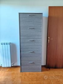 Scarpiera 5 scomparti effetto rovere come nuova!