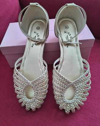 Sandali eleganti dorati  misura 40