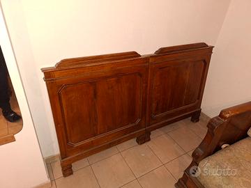 letto antico in legno massiccio