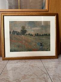 Quadro d’arredo vintage stampa “i papaveri”