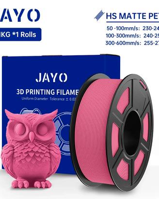 Filamento JAYO PETG HS Matte Rosa 1.1kg