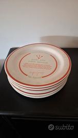 6 Piatti Estivi collezione Ugo Tognazzi anni '80