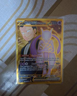 Mewtwo ex del team rocket gold
