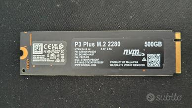 SSD nvme Crucial 500 gb