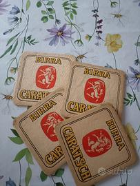 4 Sottobicchieri Vintage Rari - Birra Caratsch 