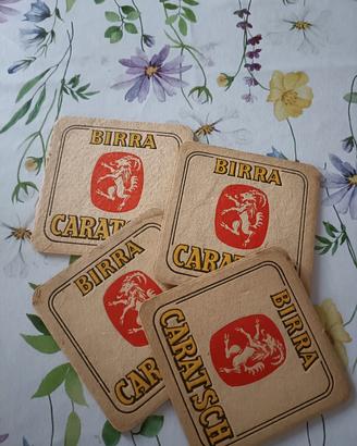 4 Sottobicchieri Vintage Rari - Birra Caratsch 