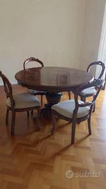 Tavolo tondo con prolunga 120-160 cm