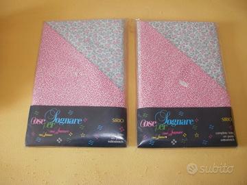 2 Set Letto singolo, una piazza. 100% cotone NUOVI