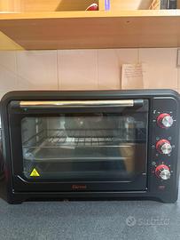 Girmi forno elettrico ventilato rosso e nero