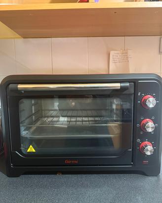 Girmi forno elettrico ventilato rosso e nero