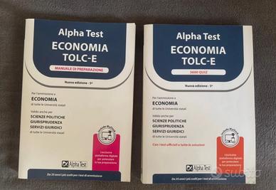 Libri alpha test economia