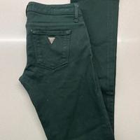 Jeans pantaloni verdi GUESS Premium donna