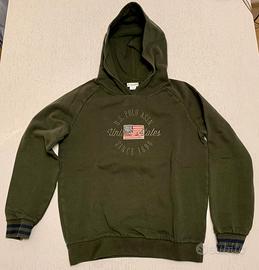 Felpa con cappuccio USPA grigia 14 anni