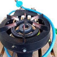 Fornellone a gas da esterno in ghisa + tubo