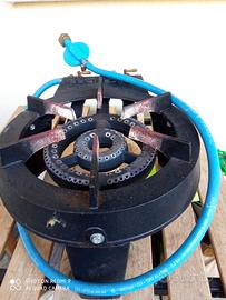 Fornellone a gas da esterno in ghisa + tubo