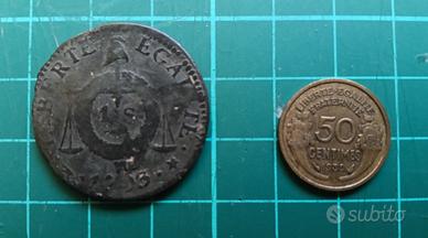 Francia coppia monete storiche Repubblica