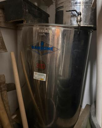 Fusto acciaio inox 300l