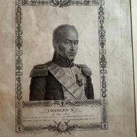 Portrait Engraving Of King Charles X The Beloved